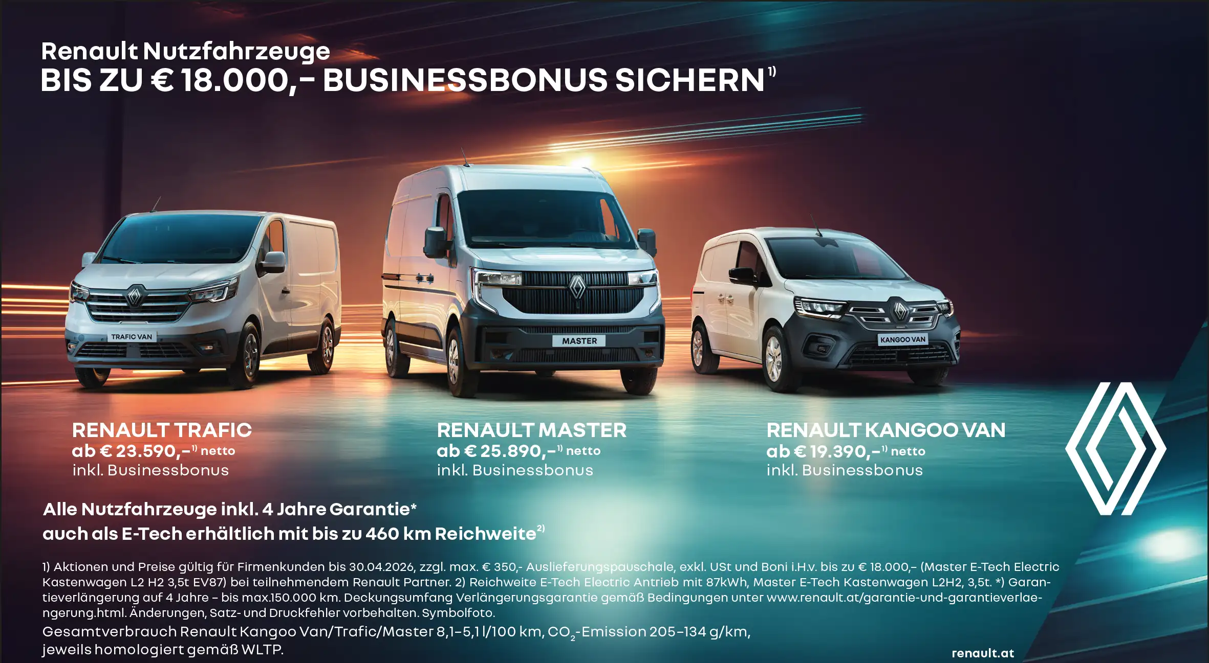 Renault Trafic, Master & Kangoo